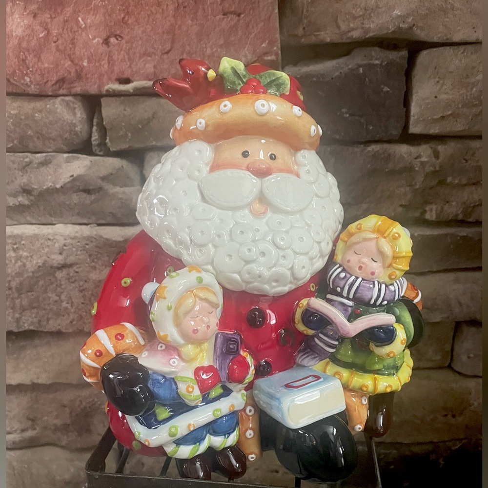 Fitz and Floyd Collectible Singing Santa Cookie Jar
